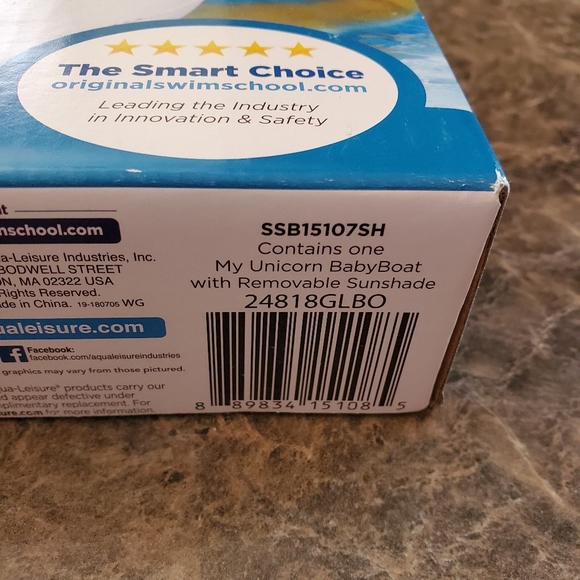 SwimSchool MY UNICORN Level 1 Baby Boat - Picture 5 of 7